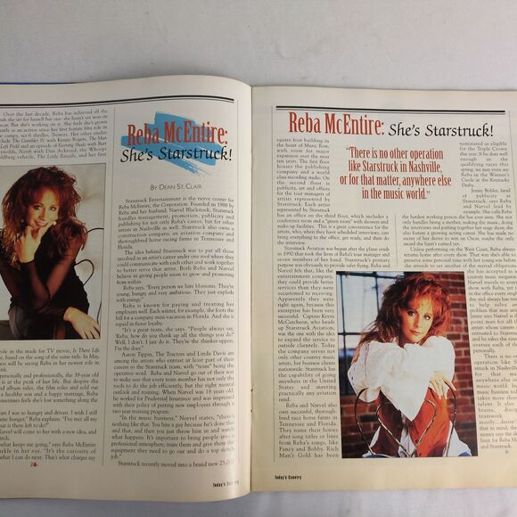 Vtg 90s Set of 5 TODAY'S COUNTRY Magazines 104 WTQR Music Shania Reba Autograph - Picture 8 of 8